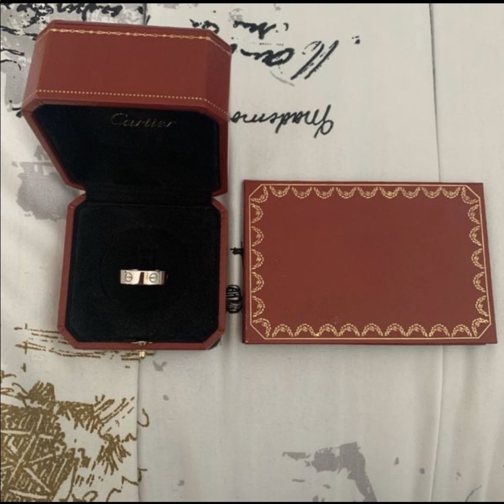 Auth. Cartier 18k WG Love Ring Size 57 (US 8)✨